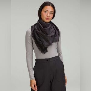 Lululemon | Wool Blend Monogram Square Scarf